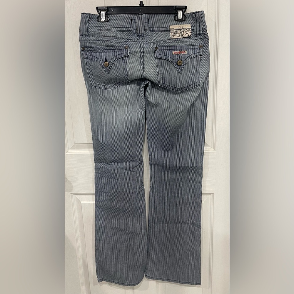 Hudson Ticking strip jeans